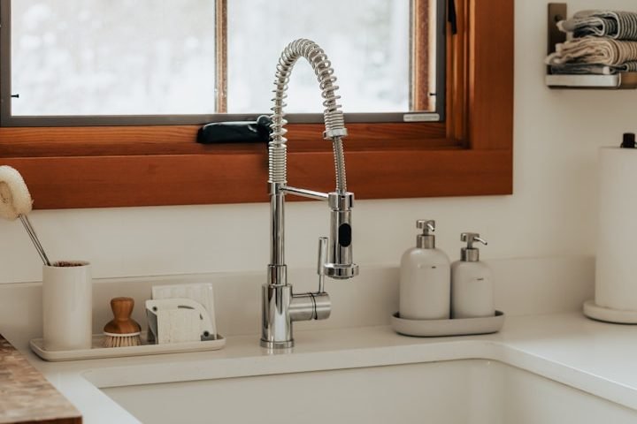 A sink with a nice, clean faucet in North Naples.
